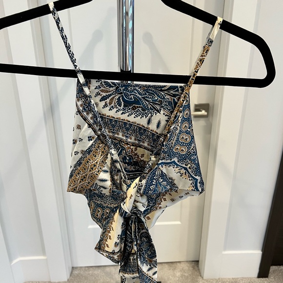 Scarf Print Bandana Top - Picture 4 of 5